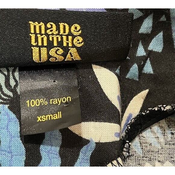 Nooworks Shift Mini Dress in Plant Life Print Long Sleeve Pullover USA Size XS - Picture 9 of 9